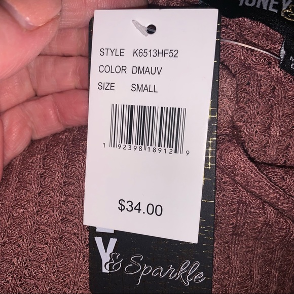 Womens Honey & Sparkle rust/pinkesh color top size small NWT - Picture 8 of 8